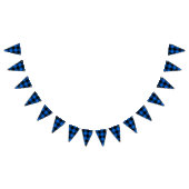 樵のスタイル-青い生地 + あなたのアイディア バンティングフラッグ (全)