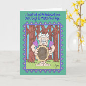 樵のバースデー・カード カード (黄色い花)