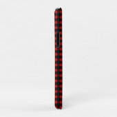 樵のプリントの赤く黒い冬のバッファローの格子縞 Case-Mate iPhoneケース (裏面/右)