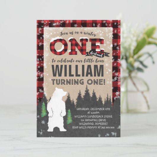 樵の冬のONEderlandの誕生日の招待状 招待状 (スタンド正面)