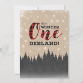 樵の冬のONEderlandの誕生日の招待状 招待状 (裏面)