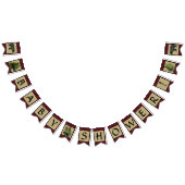 樵の格子縞くまの男の子のベビーシャワーのパーティーの装飾 バンティングフラッグ (全)