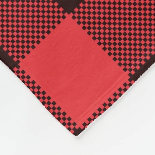 樵の格子縞のフリースブランケットの山および木 フリースブランケット (角)