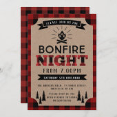 樵の篝火のパーティの招待状 招待状 (正面/裏面)