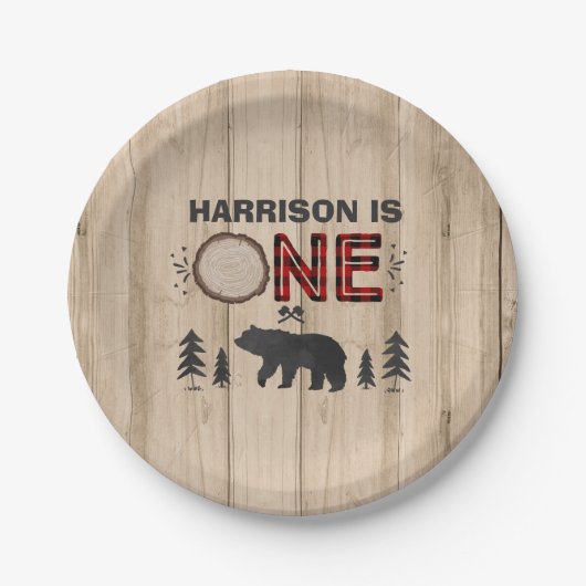 樵の紙皿7"紙皿 ペーパープレート (正面)