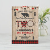 樵の誕生日の招待状の樵のパーティー 招待状 (スタンド正面)