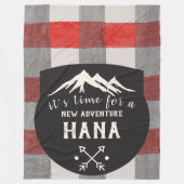 樵 フリースブランケット (正面)