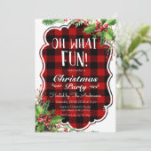 樵Ohどんなおもしろいのクリスマスのパーティの招待状 招待状 (スタンド正面)