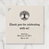 樹の生命のモノグラムギフトタグ フェイバータグ (正面)