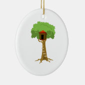 樹上の家 セラミックオーナメント (右)