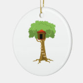 樹上の家 セラミックオーナメント (左)