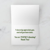 樹上絵を描亀サンキューカード カード (内部)