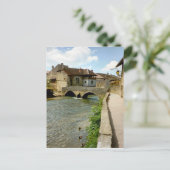 樹上、川の上に橋 ポストカード (スタンド正面)