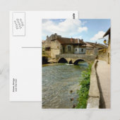 樹上、川の上に橋 ポストカード (正面/裏面)