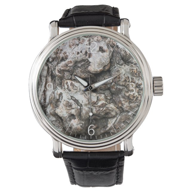 樹幹の結び目 腕時計 (正面)