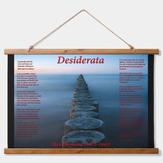 樹木が茂った小鳥を持つ海上の歩道 吊り下げ型タペストリー (正面)