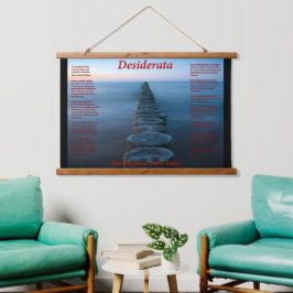 樹木が茂った小鳥を持つ海上の歩道 吊り下げ型タペストリー