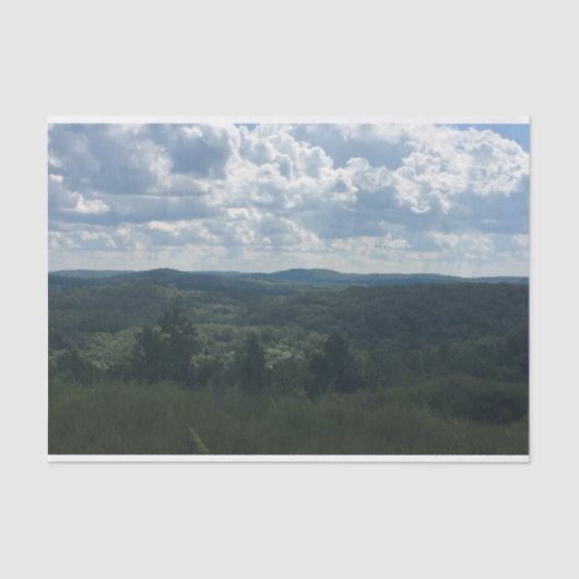 樹木が茂った景色 薄葉紙 (正面)