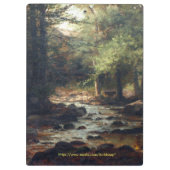 樹木が茂った流れ クリップボード (裏面)