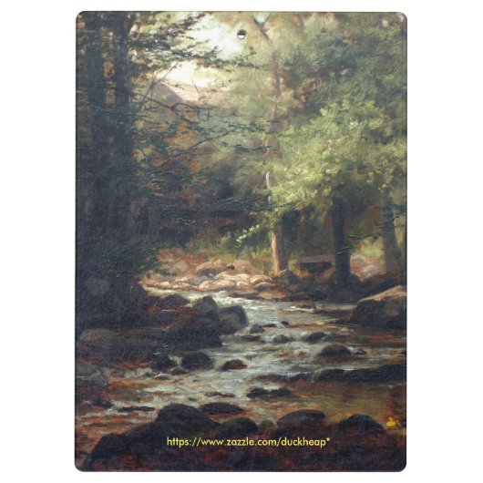 樹木が茂った流れ クリップボード (裏面)