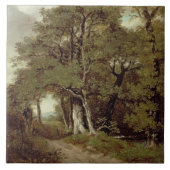 樹木が茂った道 タイル (正面)