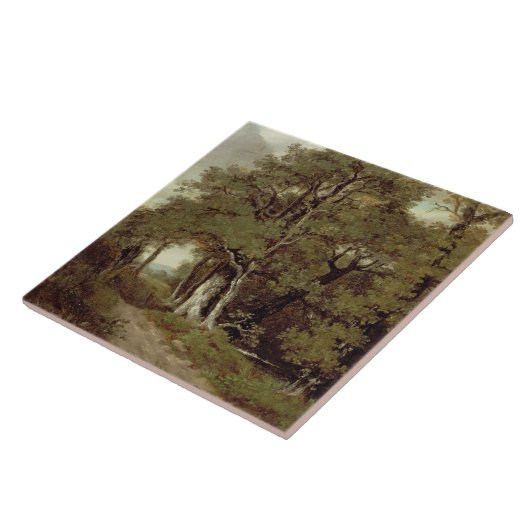 樹木が茂った道 タイル (側面)