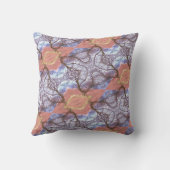 樹木とフィールドのパターン クッション (裏面)