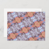 樹木とフィールドのパターン ポストカード (正面/裏面)