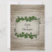 樹木に絡まるワイン　結婚式招待状 招待状 (裏面)