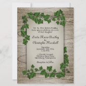 樹木に絡まるワイン　結婚式招待状 招待状 (正面)