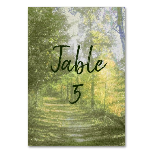 樹木のパス表 テーブルナンバー (正面)