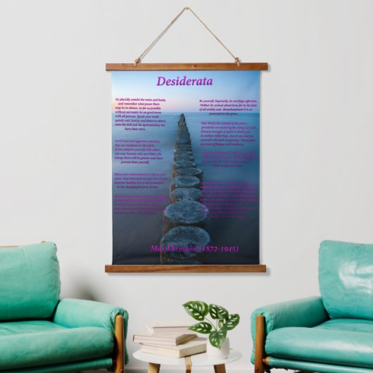 樹木の多いパイロンを持つシービュー海 吊り下げ型タペストリー (リビング)