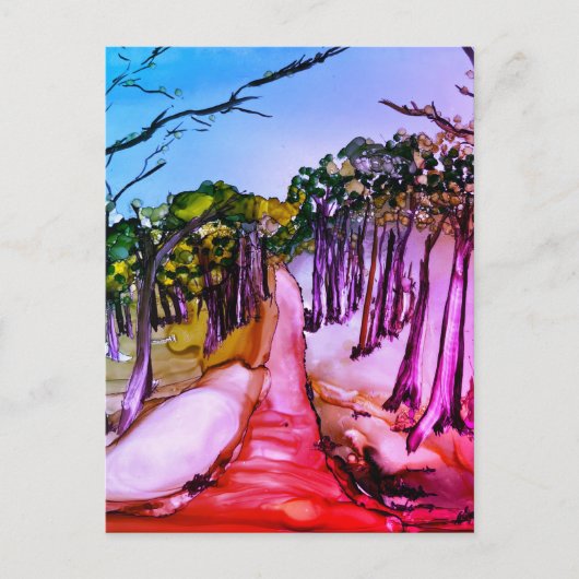 樹木の林 ポストカード (正面)