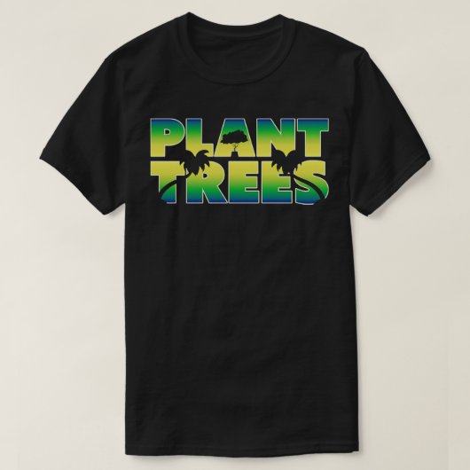 樹木の植林 Tシャツ (デザイン正面)