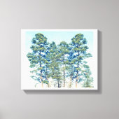 樹木の立ち並び キャンバスプリント (正面)