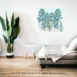 樹木の立ち並び キャンバスプリント