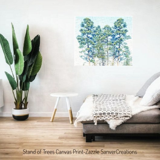 樹木の立ち並び キャンバスプリント