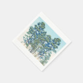 樹木の立ち並び スタンダードカクテルナプキン (角)