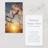 樹木の肢氷柱 名刺 (正面/裏面)