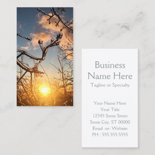 樹木の肢氷柱 名刺 (正面/裏面)