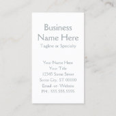 樹木の肢氷柱 名刺 (裏面)