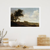 樹木の風景(油オンパネル) ポスター (キッチン)