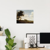 樹木の風景(油オンパネル) ポスター (ホームオフィス)