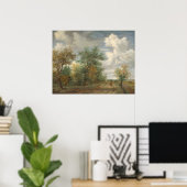 樹木の風景、Meindert Hobbemaファインアートポスター ポスター (ホームオフィス)