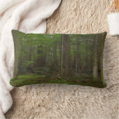樹木グリーンフォレストアースデイ自然アート ランバークッション (ブランケット)