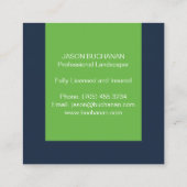 樹木サービス用芝気に生及び園芸用名刺 スクエア名刺 (裏面)