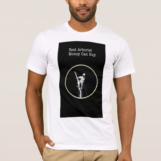 樹木医のチェーンソーギフト Tシャツ (正面)