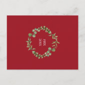 樹木園の樹齢40周年を迎える 案内ポストカード (裏面)