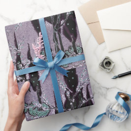 樹木柄オリエンタルサマルカンデ ラッピングペーパー