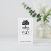 樹木根造園 名刺 (スタンド正面)